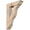 Ekena Millwork Funston Traditional Smooth Bracket w/ Offset Brace, Douglas Fir, 7 1/2"W x 28"D x 40"H BKT0806X28X40FST01SDF - alternate 1